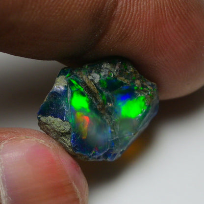 Rare Black Opal 8.60 Carats | Natural Black Ethiopian Opal Rough - Ready for Cutting & Jewelry!