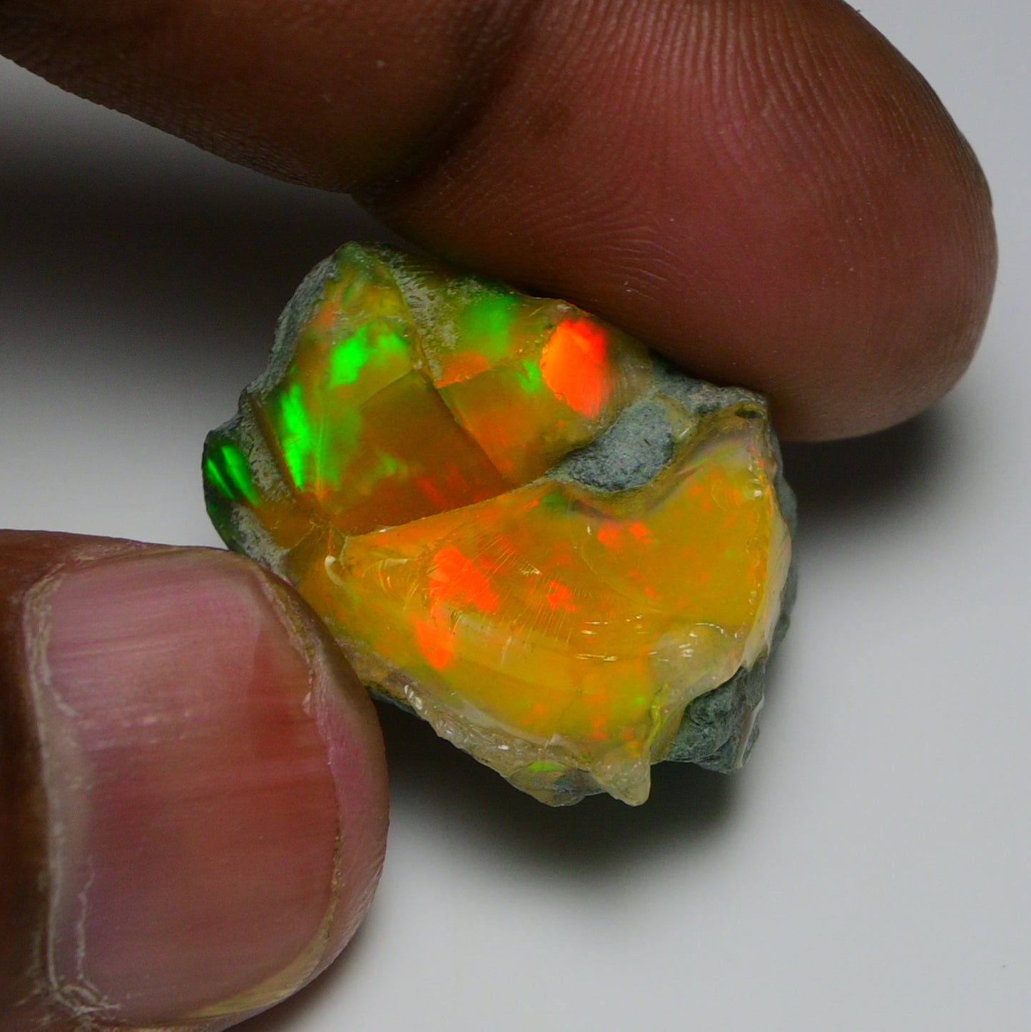 Black Opal 37.05 Carats | Natural Black Ethiopian Opal Rough - Ready for Cutting & Jewelry