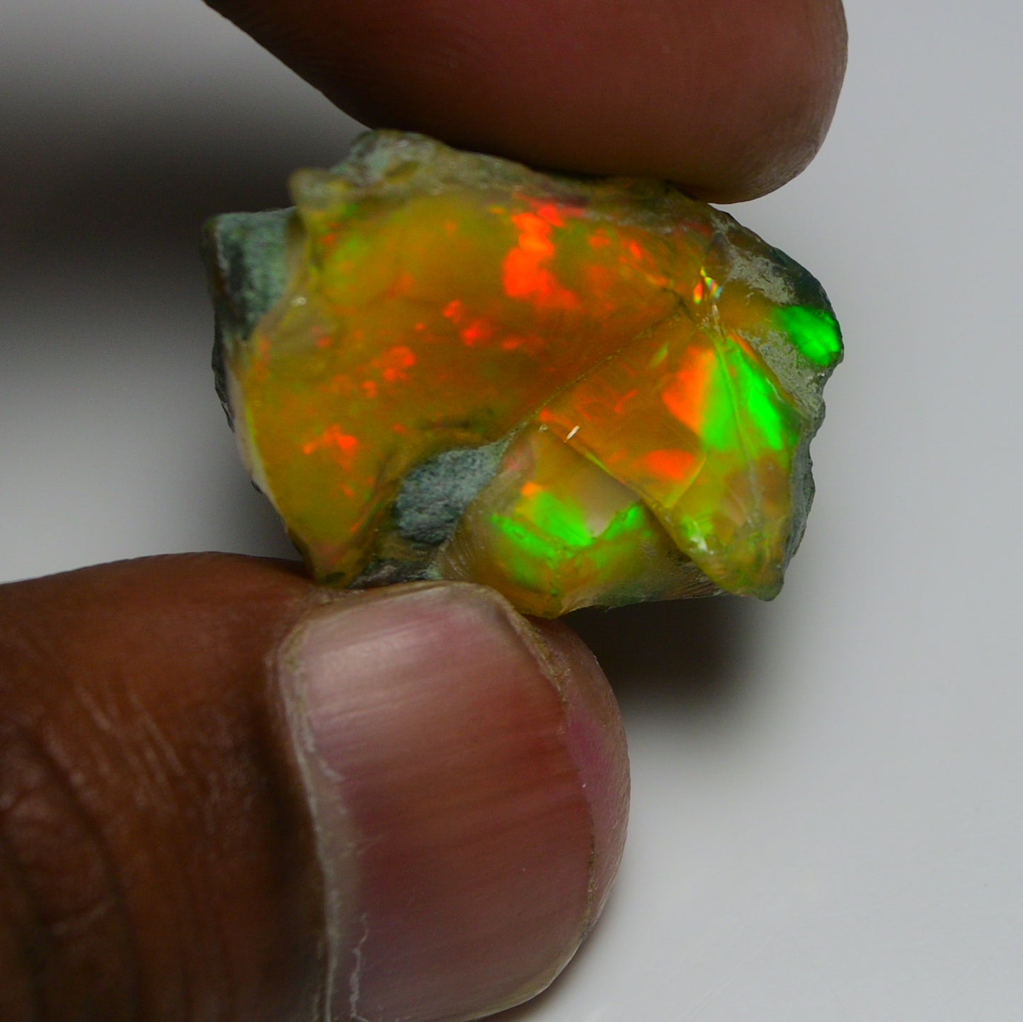 Black Opal 37.05 Carats | Natural Black Ethiopian Opal Rough - Ready for Cutting & Jewelry