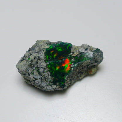 Rare Black Opal 20.90 Carats | Natural Black Ethiopian Opal Rough - Ready for Cutting & Jewelry!