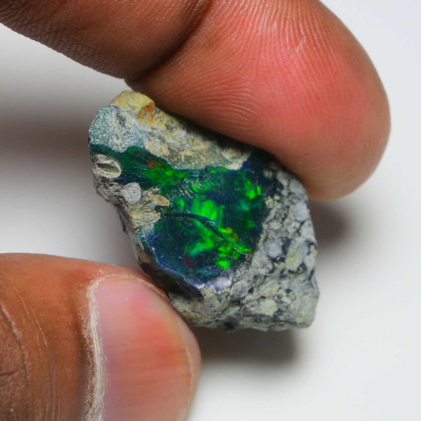 Rare Black Opal 20.90 Carats | Natural Black Ethiopian Opal Rough - Ready for Cutting & Jewelry!