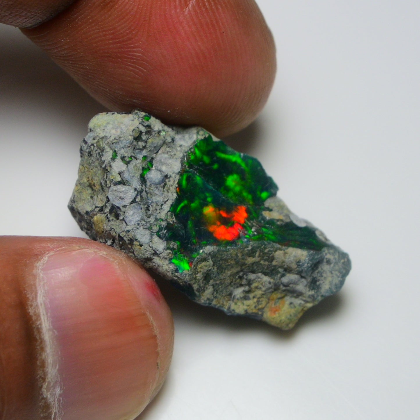 Rare Black Opal 20.90 Carats | Natural Black Ethiopian Opal Rough - Ready for Cutting & Jewelry!