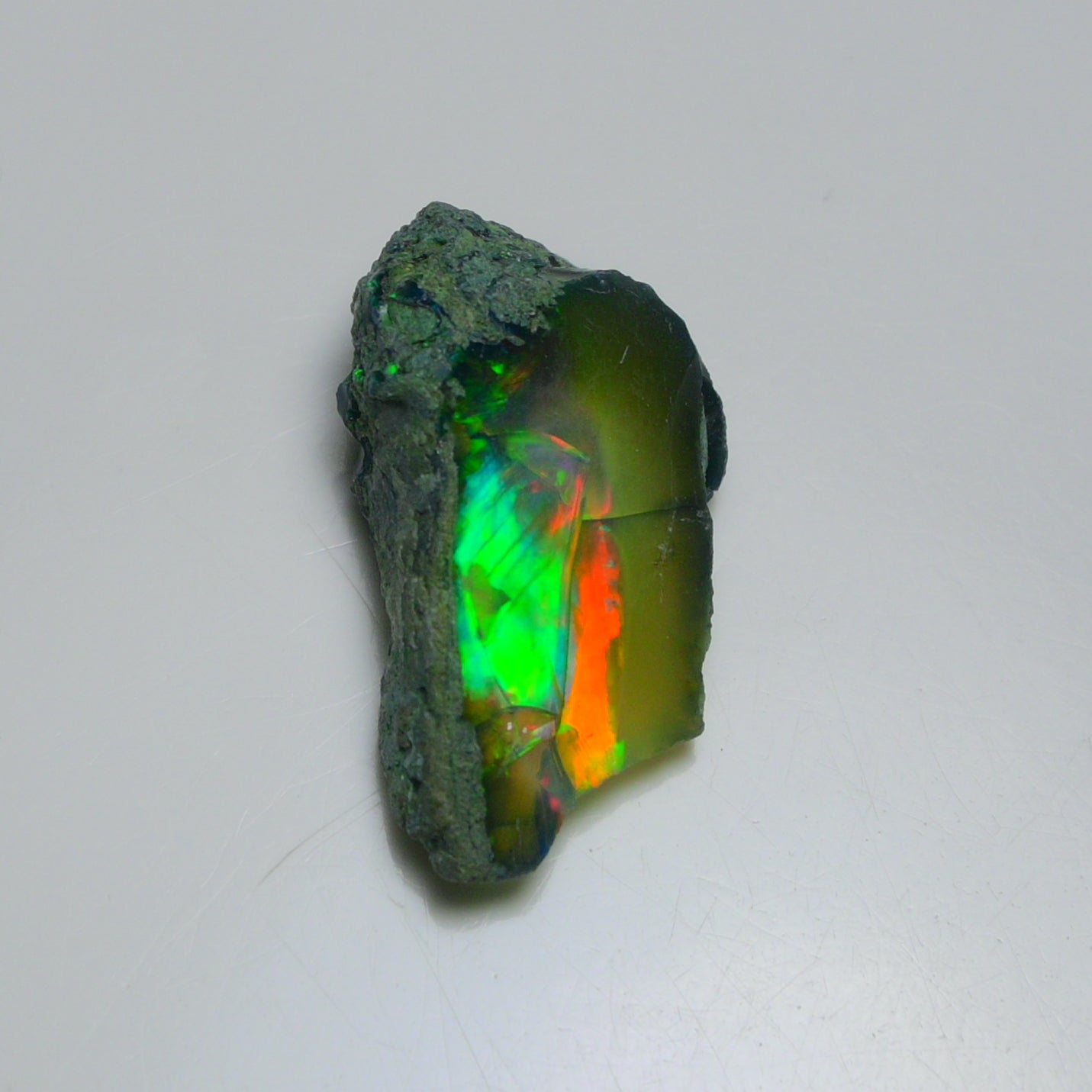 Black Opal 15.00 Carats | Natural Black Ethiopian Opal Rough - Ready for Cutting & Jewelry