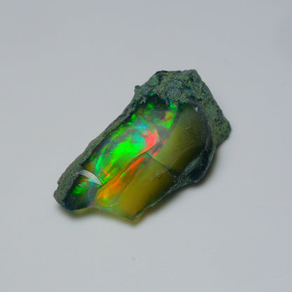 Black Opal 15.00 Carats | Natural Black Ethiopian Opal Rough - Ready for Cutting & Jewelry