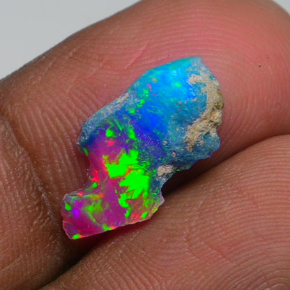 Very Rare Bi-Color Opal Rough 1.80 Cts Natural Ethiopian Opal Raw Jewelry Grade