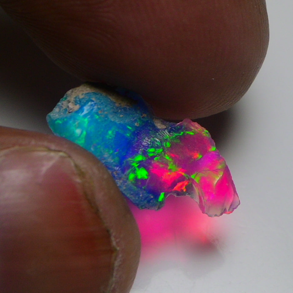 Very Rare Bi-Color Opal Rough 1.80 Cts Natural Ethiopian Opal Raw Jewelry Grade