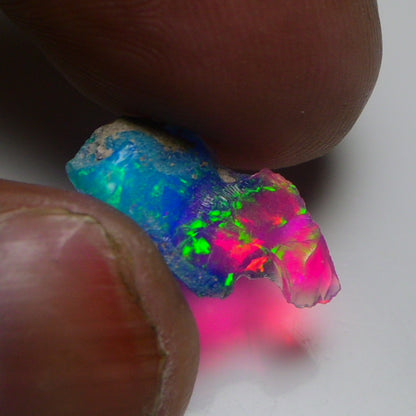 Very Rare Bi-Color Opal Rough 1.80 Cts Natural Ethiopian Opal Raw Jewelry Grade