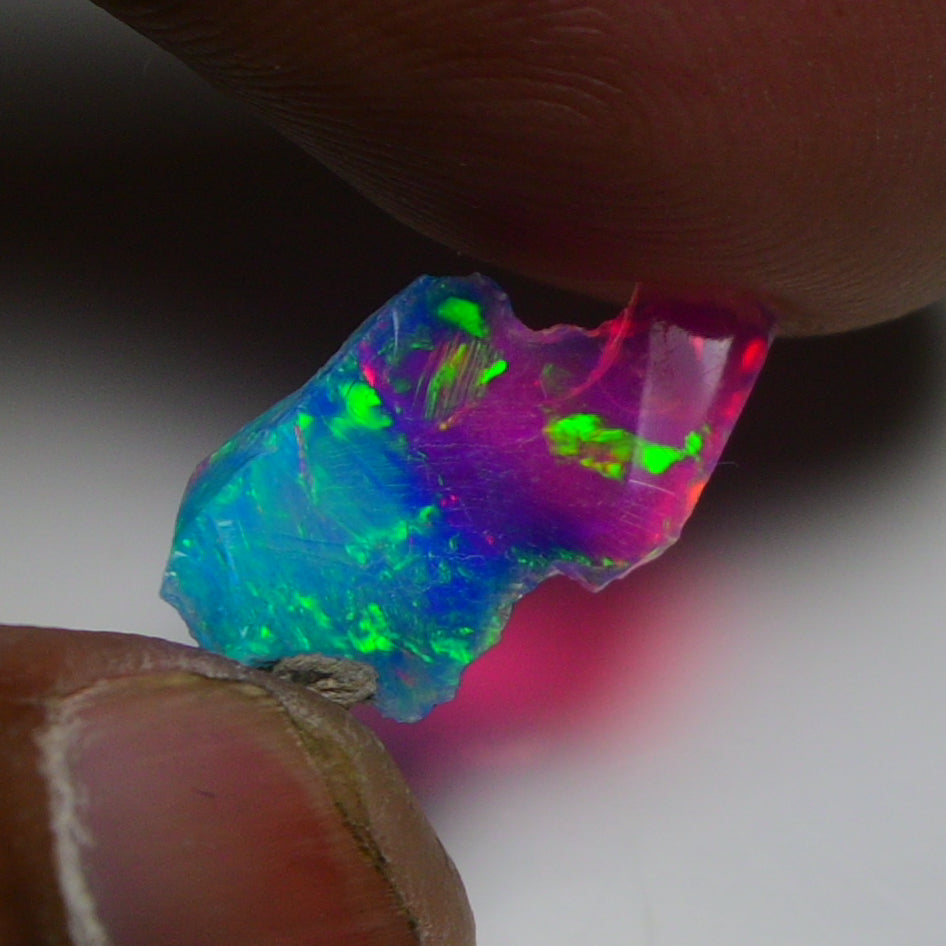 Very Rare Bi-Color Opal Rough 1.80 Cts Natural Ethiopian Opal Raw Jewelry Grade