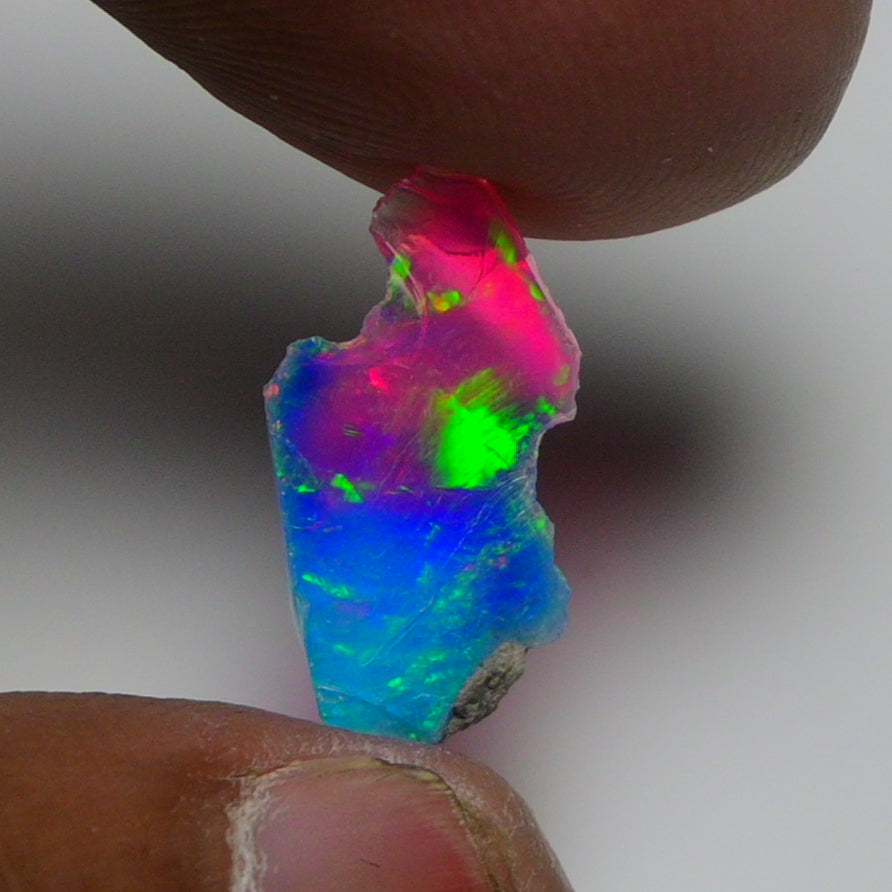 Very Rare Bi-Color Opal Rough 1.80 Cts Natural Ethiopian Opal Raw Jewelry Grade