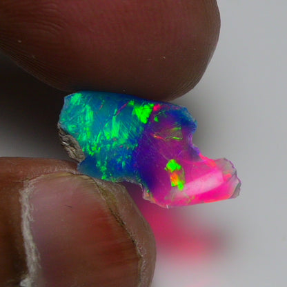 Very Rare Bi-Color Opal Rough 1.80 Cts Natural Ethiopian Opal Raw Jewelry Grade