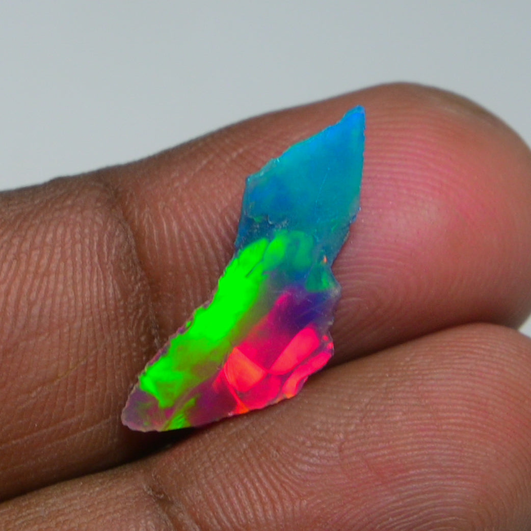 Very Rare Bi-Color Opal Rough 1.80 Cts Natural Ethiopian Opal Raw Jewelry Grade