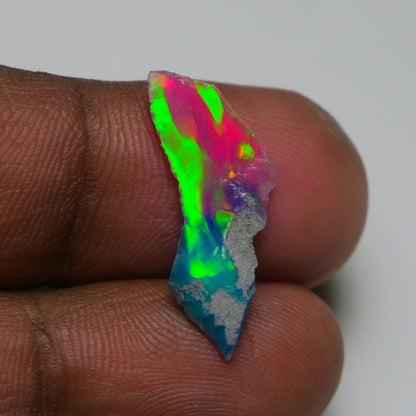 Very Rare Bi-Color Opal Rough 1.80 Cts Natural Ethiopian Opal Raw Jewelry Grade