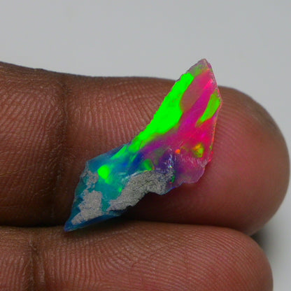 Very Rare Bi-Color Opal Rough 1.80 Cts Natural Ethiopian Opal Raw Jewelry Grade
