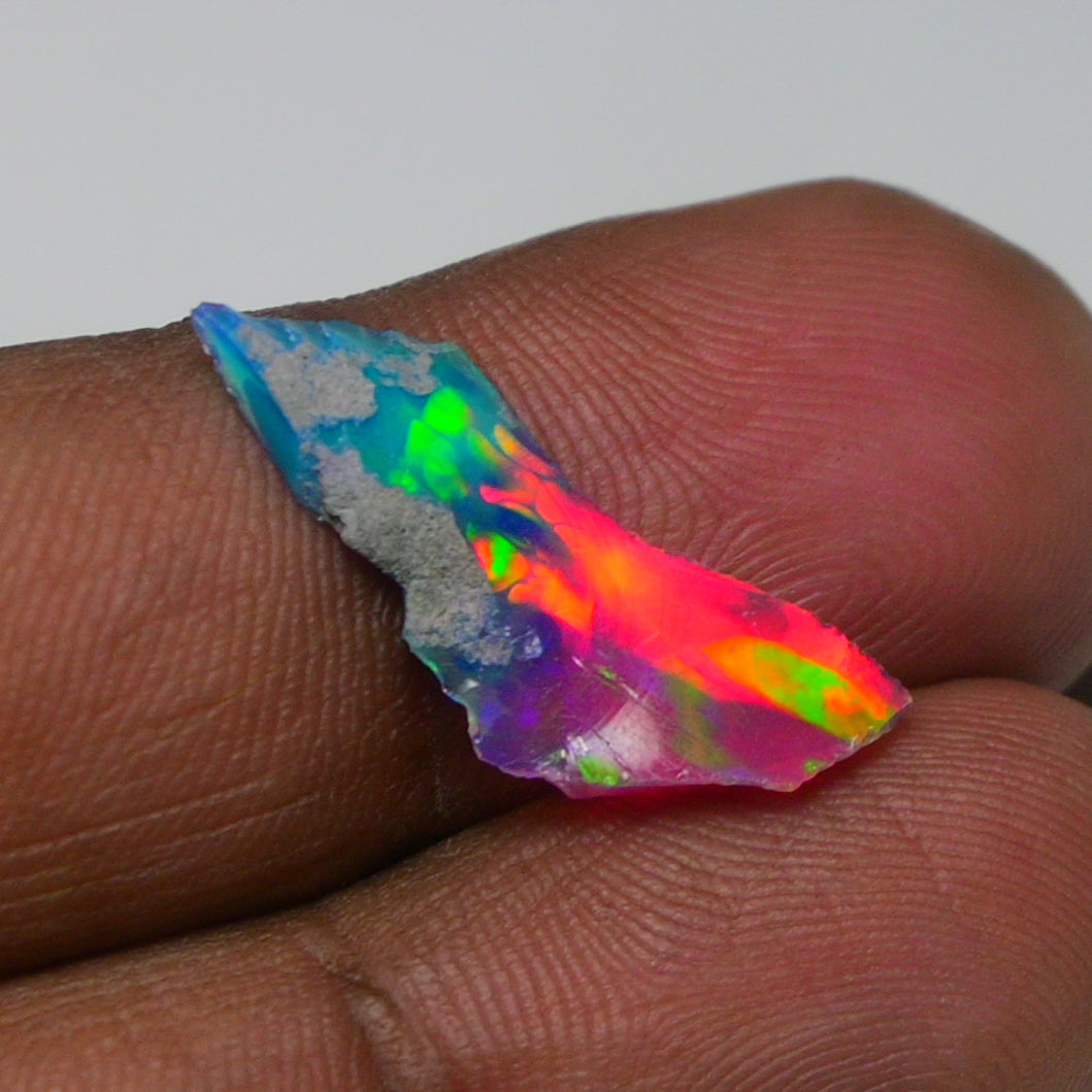 Very Rare Bi-Color Opal Rough 1.80 Cts Natural Ethiopian Opal Raw Jewelry Grade