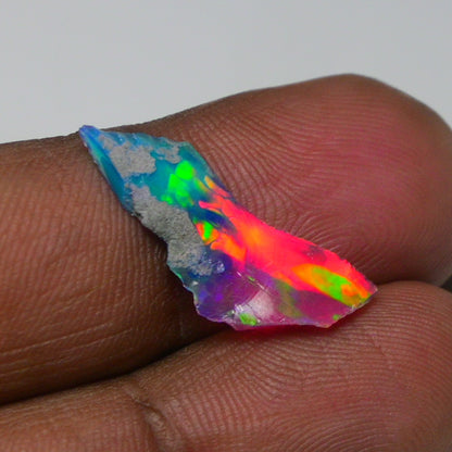 Very Rare Bi-Color Opal Rough 1.80 Cts Natural Ethiopian Opal Raw Jewelry Grade