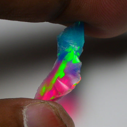 Very Rare Bi-Color Opal Rough 1.80 Cts Natural Ethiopian Opal Raw Jewelry Grade