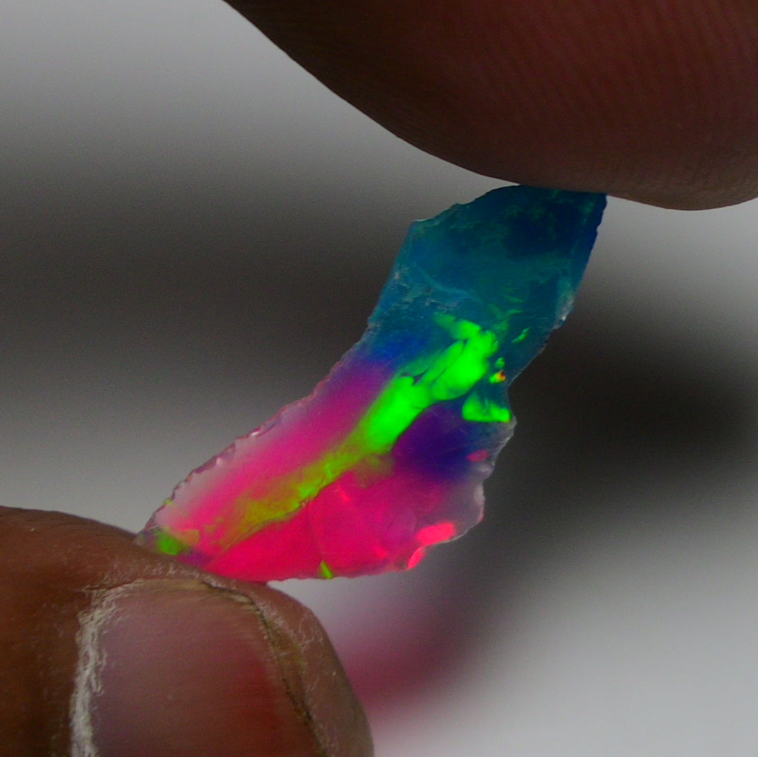 Very Rare Bi-Color Opal Rough 1.80 Cts Natural Ethiopian Opal Raw Jewelry Grade