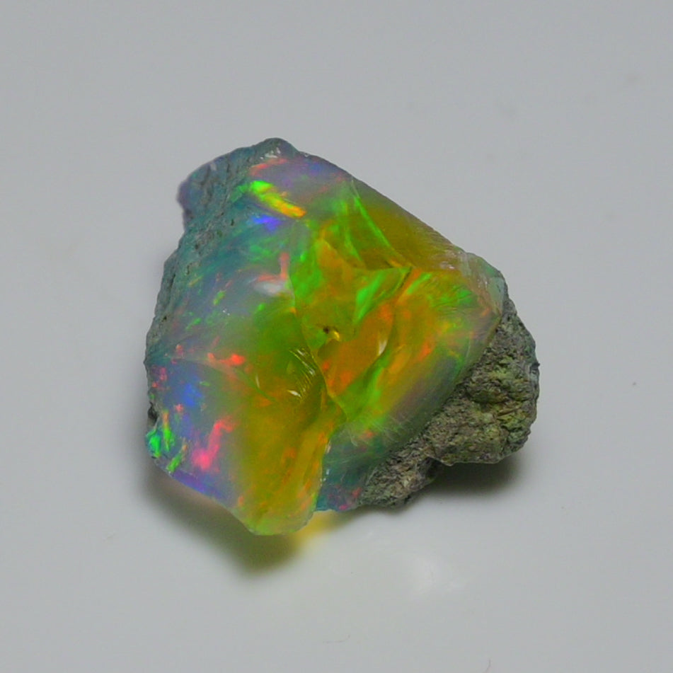 Very Rare Bi-Color Opal Rough 6.60 Cts Natural Ethiopian Opal Raw Jewelry Grade