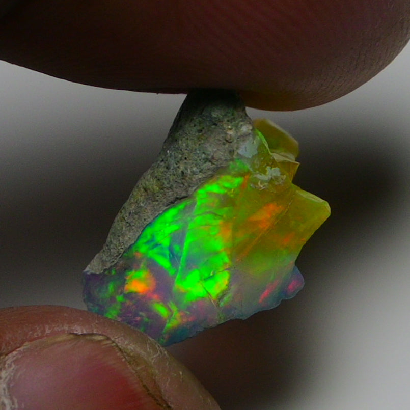 Very Rare Bi-Color Opal Rough 6.60 Cts Natural Ethiopian Opal Raw Jewelry Grade