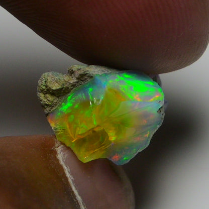 Very Rare Bi-Color Opal Rough 6.60 Cts Natural Ethiopian Opal Raw Jewelry Grade