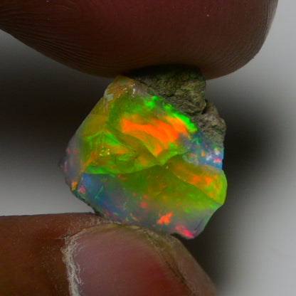 Very Rare Bi-Color Opal Rough 6.60 Cts Natural Ethiopian Opal Raw Jewelry Grade