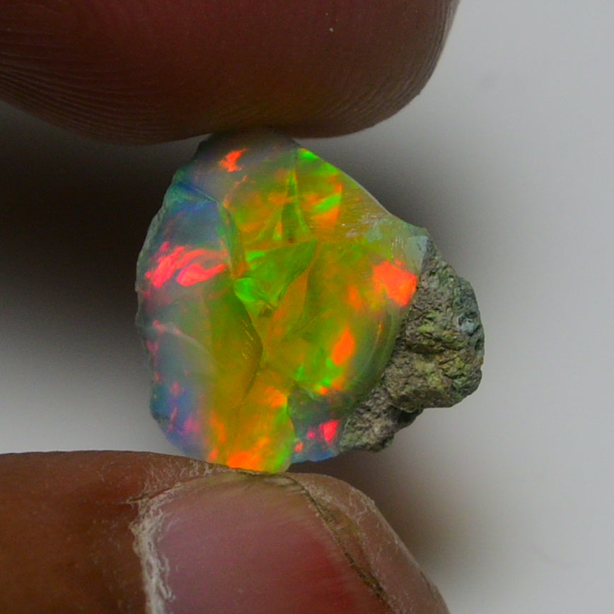 Very Rare Bi-Color Opal Rough 6.60 Cts Natural Ethiopian Opal Raw Jewelry Grade