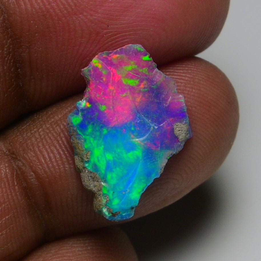 Very Rare Bi-Color Opal Rough 3.10 Cts Natural Ethiopian Opal Raw Jewelry Grade