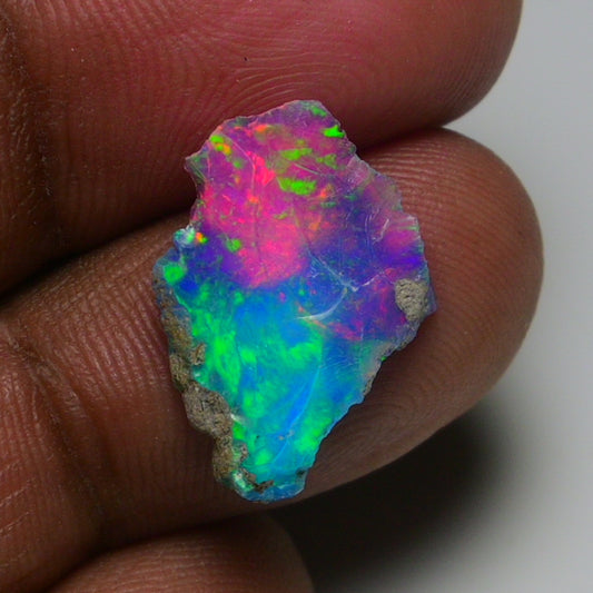 Very Rare Bi-Color Opal Rough 3.10 Cts Natural Ethiopian Opal Raw Jewelry Grade