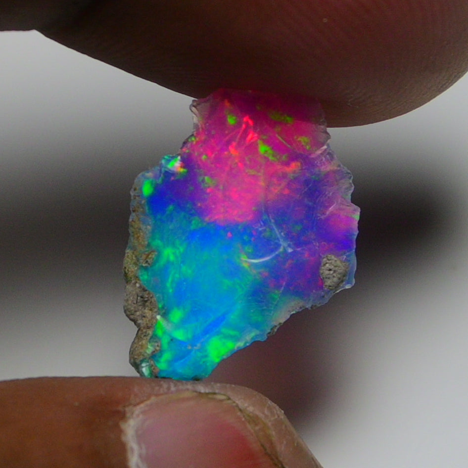 Very Rare Bi-Color Opal Rough 3.10 Cts Natural Ethiopian Opal Raw Jewelry Grade