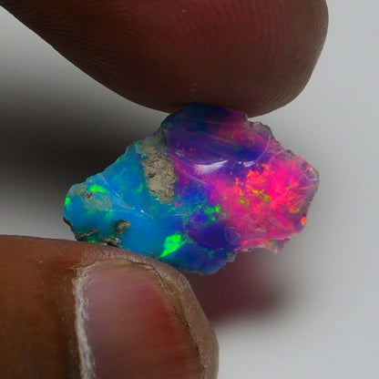 Very Rare Bi-Color Opal Rough 3.10 Cts Natural Ethiopian Opal Raw Jewelry Grade