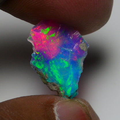 Very Rare Bi-Color Opal Rough 3.10 Cts Natural Ethiopian Opal Raw Jewelry Grade