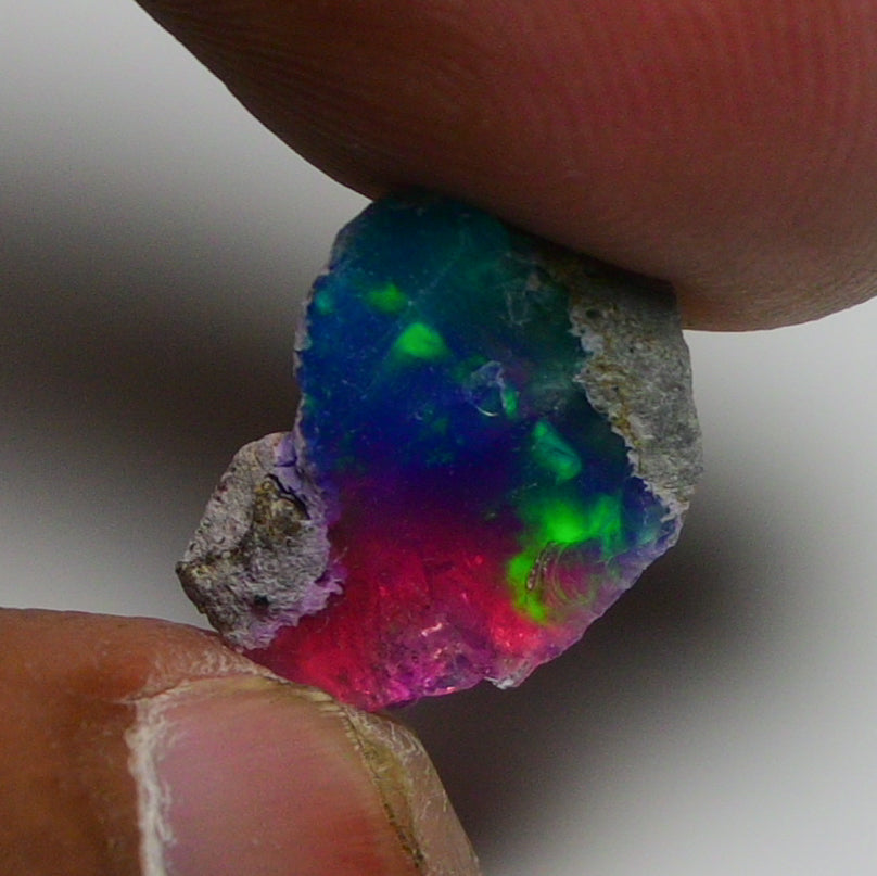 Very Rare Bi-Color Opal Rough 3.80 Cts Natural Ethiopian Opal Raw Jewelry Grade