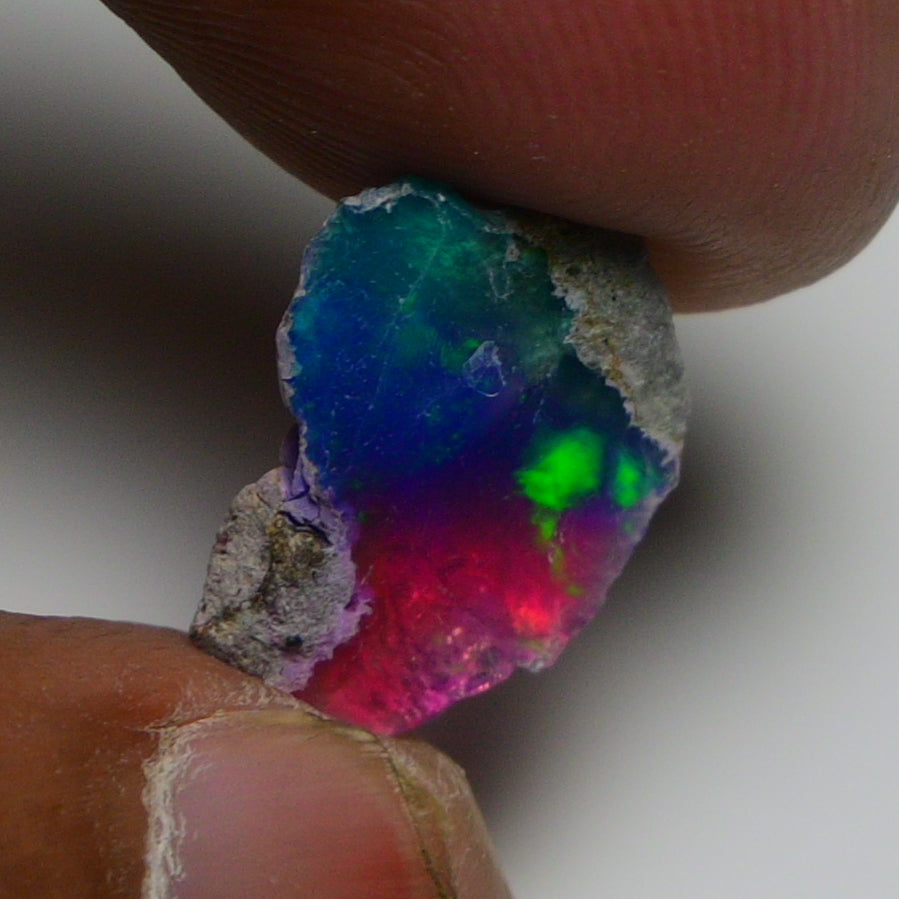 Very Rare Bi-Color Opal Rough 3.80 Cts Natural Ethiopian Opal Raw Jewelry Grade