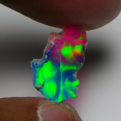 Very Rare Bi-Color Opal Rough 2.20 Cts Natural Ethiopian Opal Raw Jewelry Grade