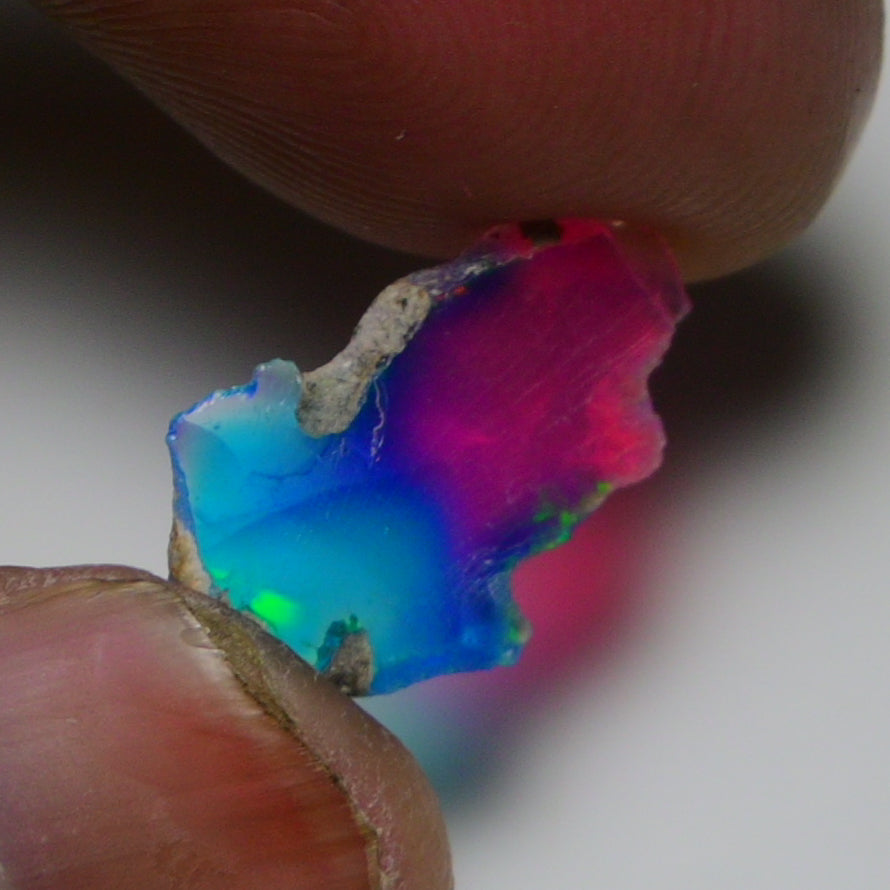 Very Rare Bi-Color Opal Rough 2.20 Cts Natural Ethiopian Opal Raw Jewelry Grade