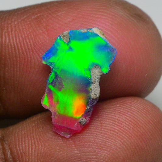 Very Rare Bi-Color Opal Rough 2.20 Cts Natural Ethiopian Opal Raw Jewelry Grade