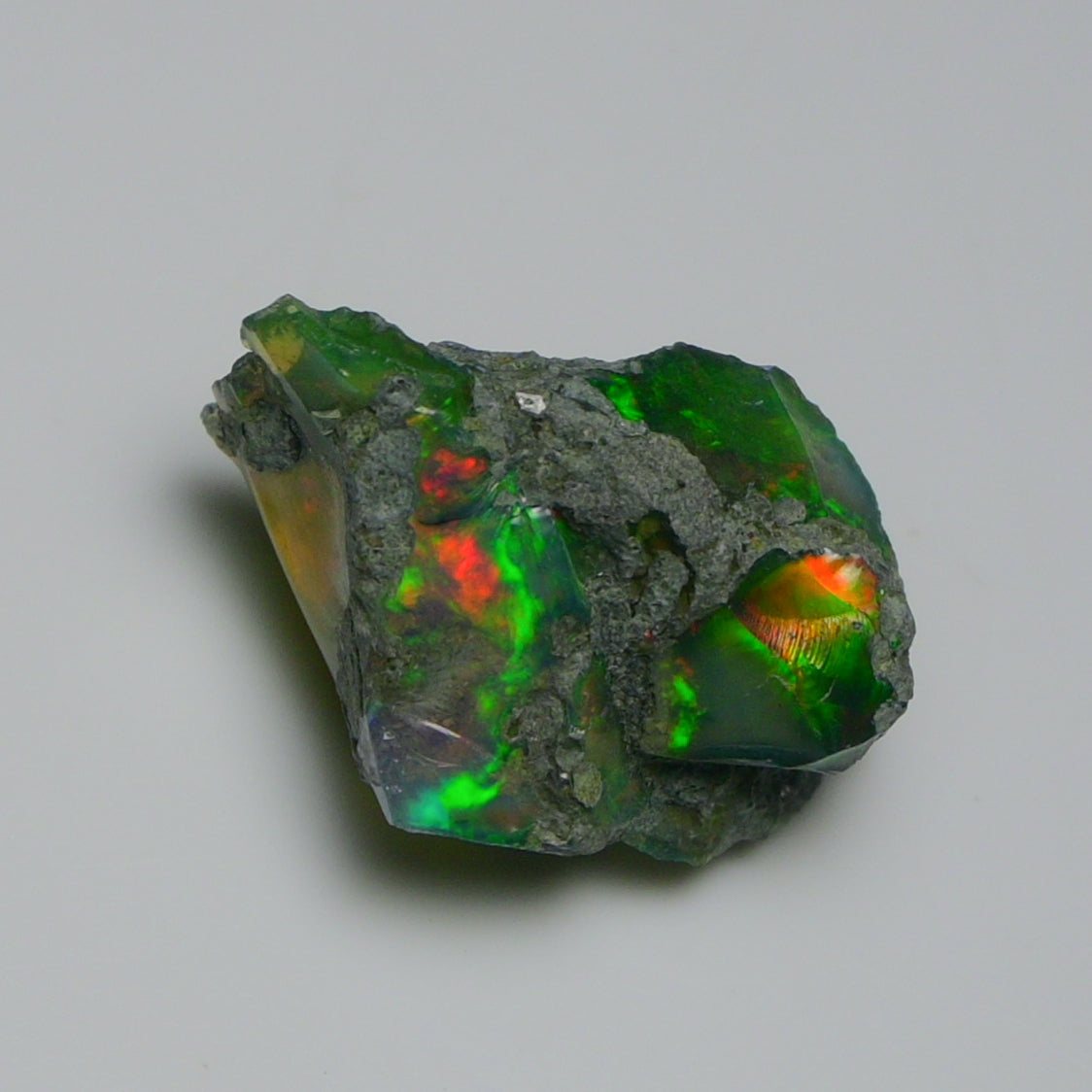 Black Opal 22.85 Carats | Natural Black Ethiopian Opal Rough - Ready for Cutting & Jewelry