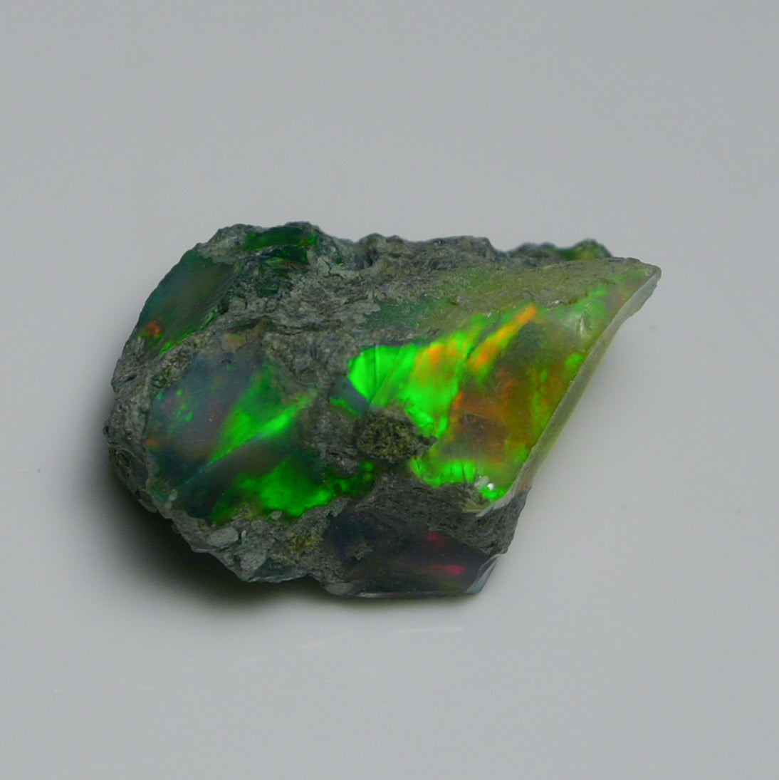 Black Opal 22.85 Carats | Natural Black Ethiopian Opal Rough - Ready for Cutting & Jewelry