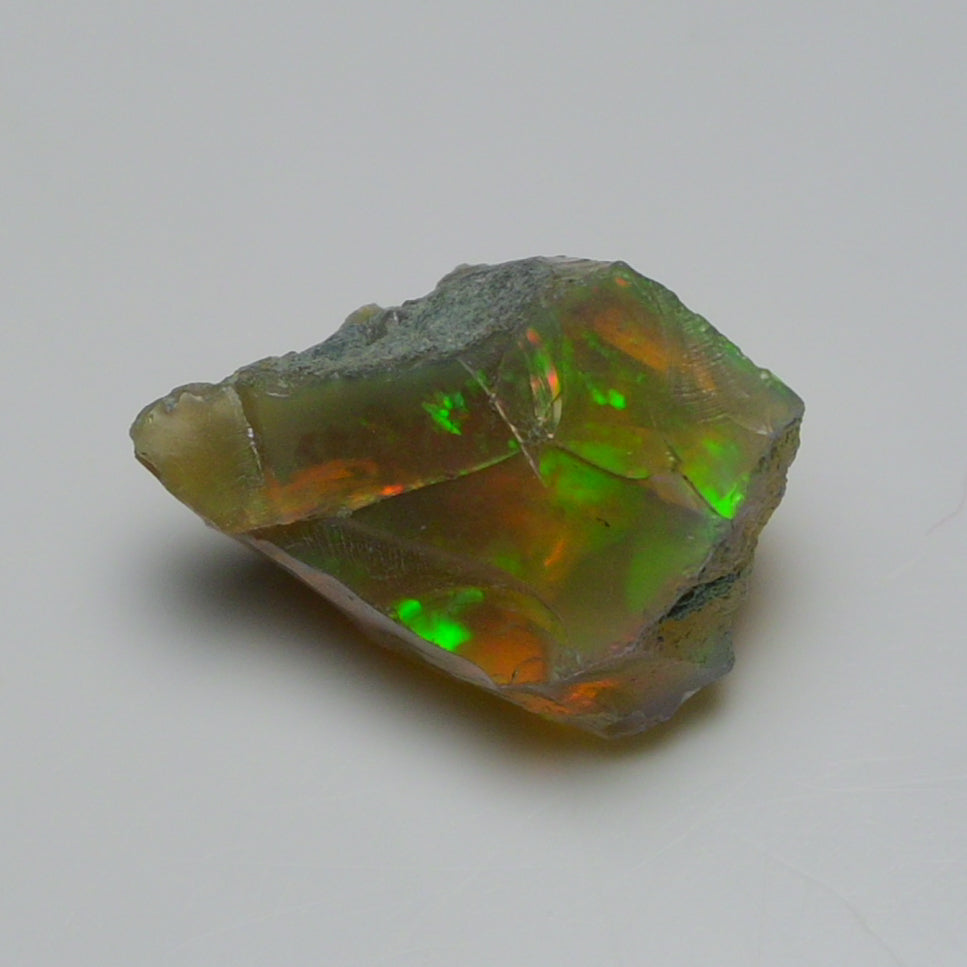 Black Opal 12.55 Carats | Natural Black Ethiopian Opal Rough - Ready for Cutting & Jewelry