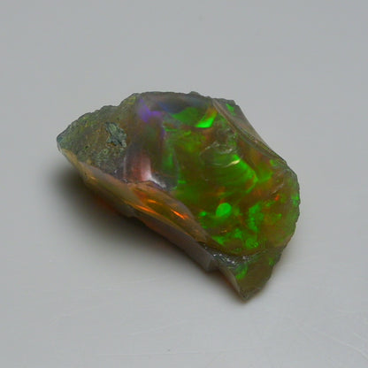 Black Opal 12.55 Carats | Natural Black Ethiopian Opal Rough - Ready for Cutting & Jewelry