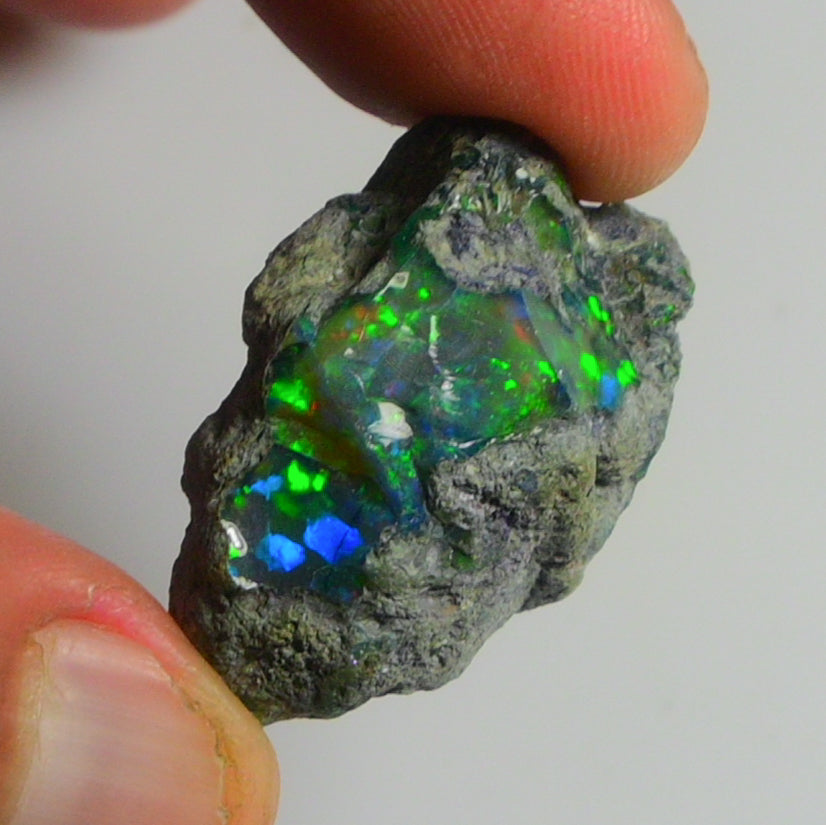 Black Opal Weight: 45.20  Carats | Natural Black Ethiopian Opal Rough - Ready for Cutting & Jewelry