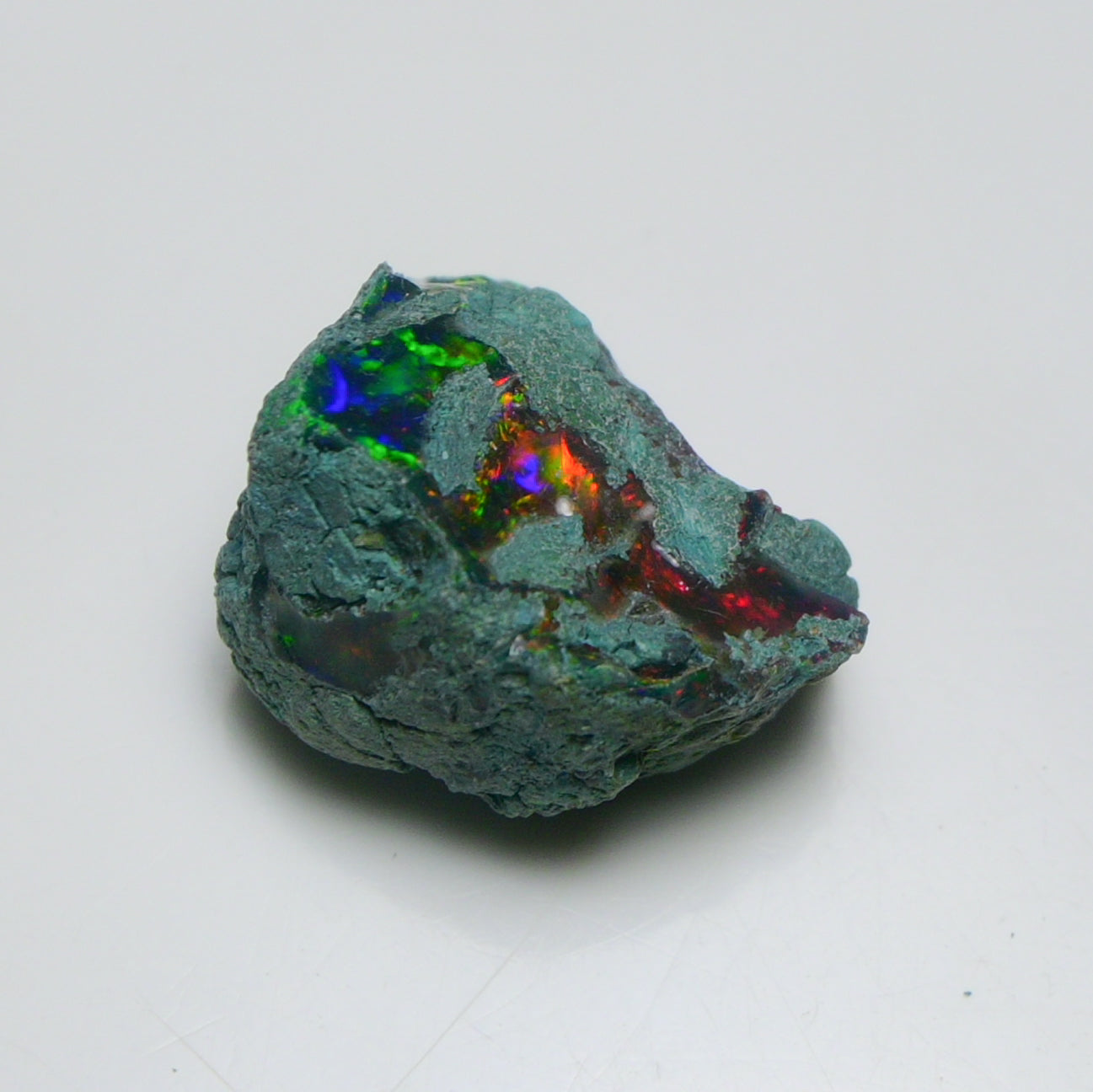 Black Opal 18.85 Carats | Natural Black Ethiopian Opal Rough - Ready for Cutting & Jewelry