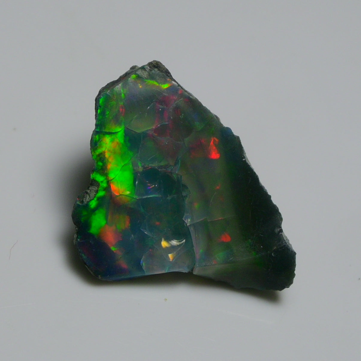 Black Opal 12.35 Carats | Natural Black Ethiopian Opal Rough - Ready for Cutting & Jewelry