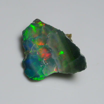 Black Opal 12.35 Carats | Natural Black Ethiopian Opal Rough - Ready for Cutting & Jewelry