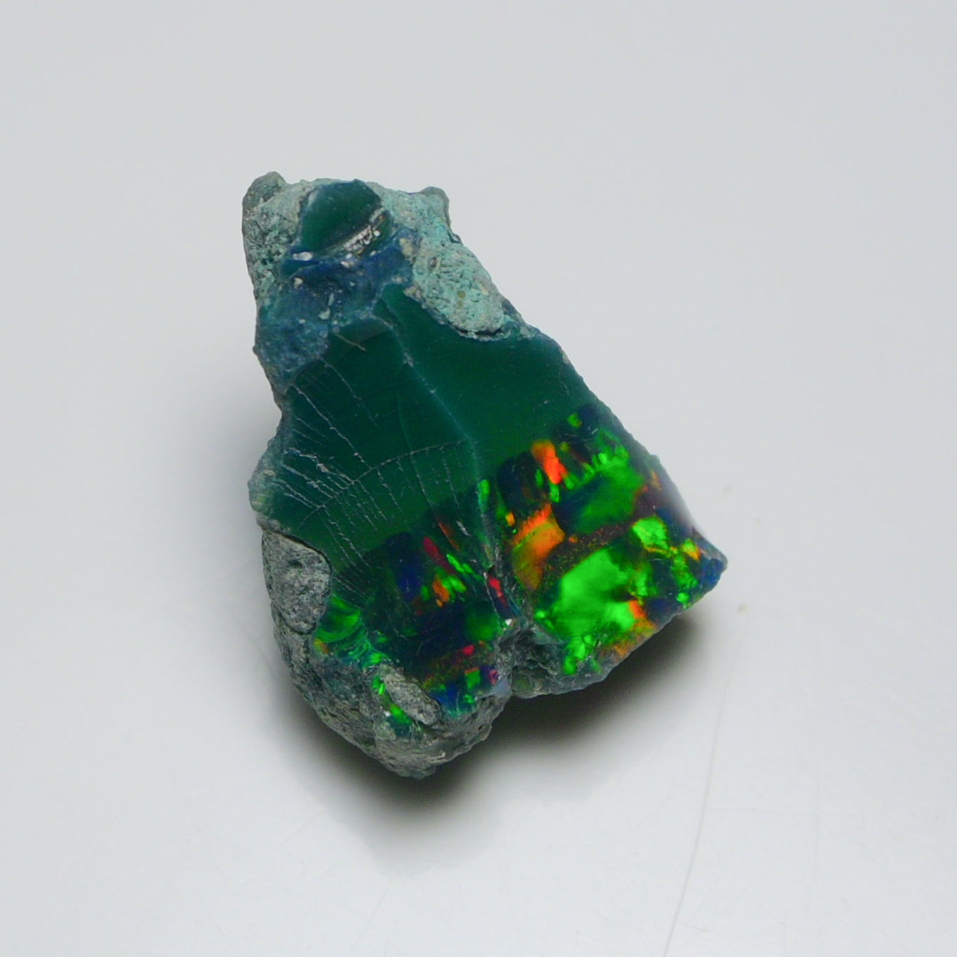 Black Opal 14.15 Carats | Natural Black Ethiopian Opal Rough - Ready for Cutting & Jewelry