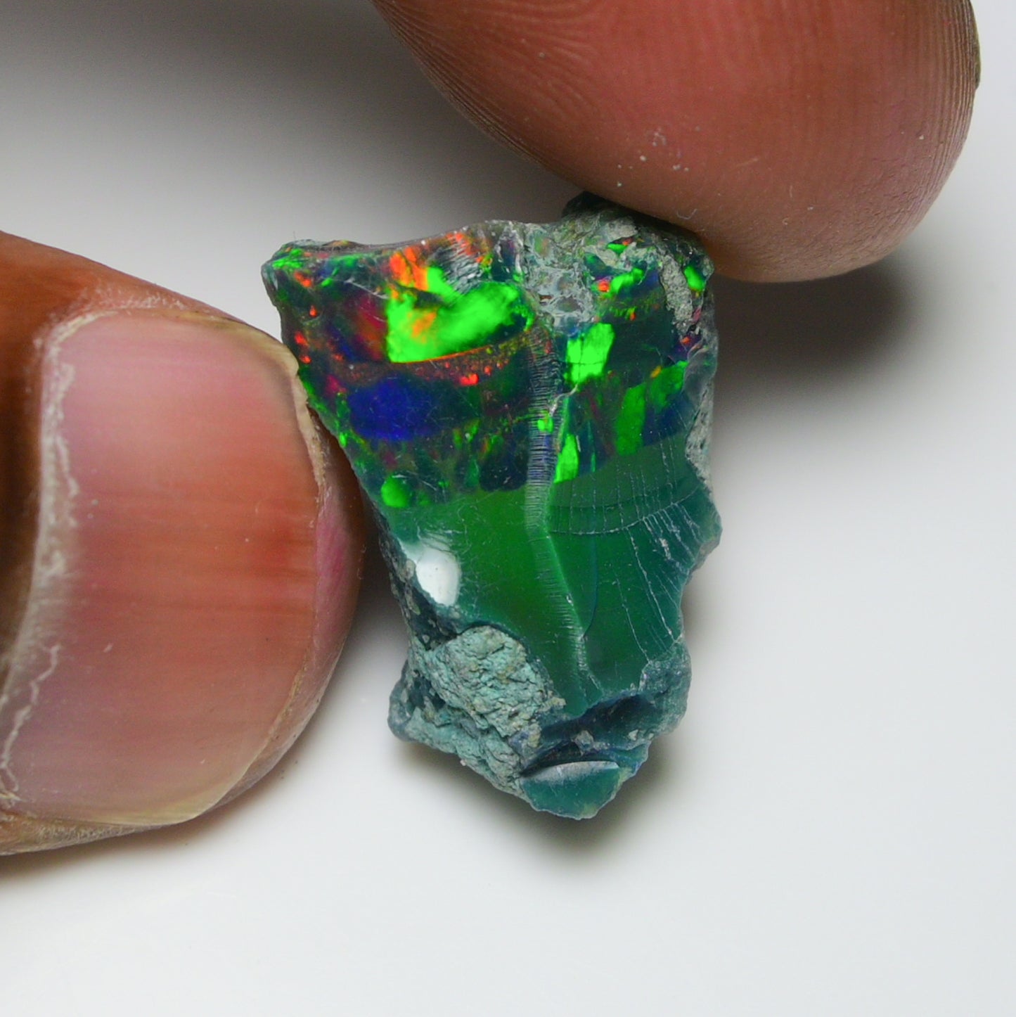 Black Opal 14.15 Carats | Natural Black Ethiopian Opal Rough - Ready for Cutting & Jewelry