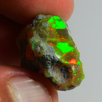 Black Opal Weight: 29.35  Carats | Natural Black Ethiopian Opal Rough - Ready for Cutting & Jewelry