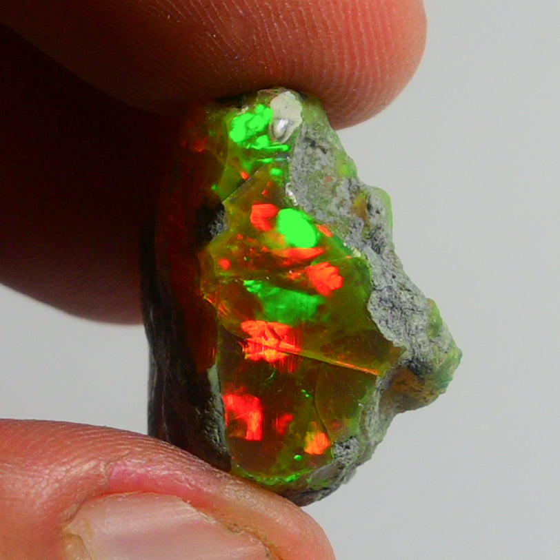 Black Opal Weight: 29.35  Carats | Natural Black Ethiopian Opal Rough - Ready for Cutting & Jewelry