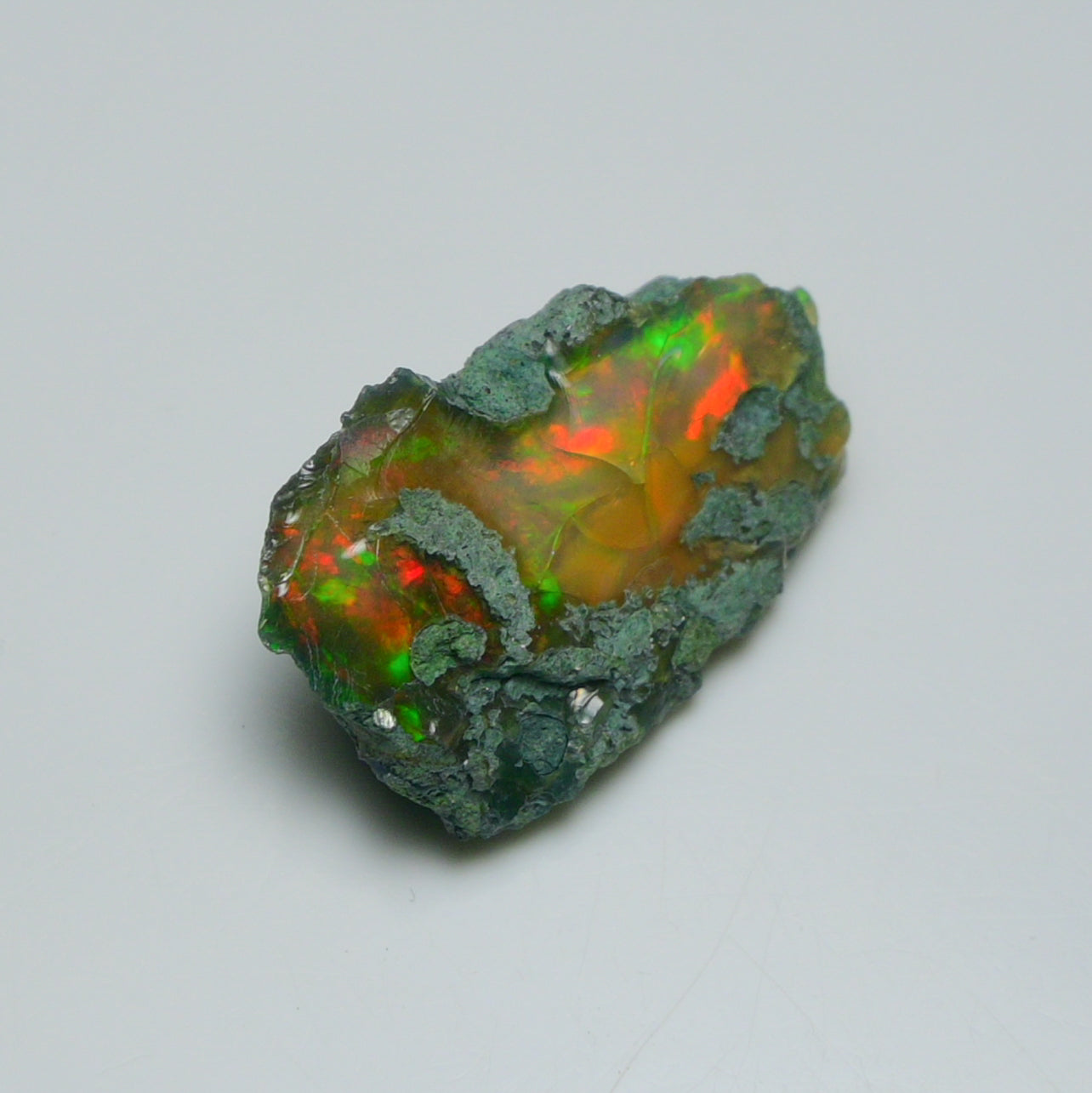 Black Opal 13.85 Carats | Natural Black Ethiopian Opal Rough - Ready for Cutting & Jewelry