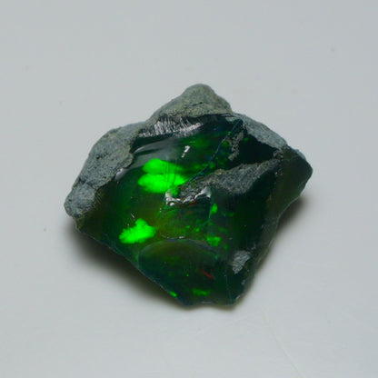 Black Opal 15.50 Carats | Natural Black Ethiopian Opal Rough - Ready for Cutting & Jewelry